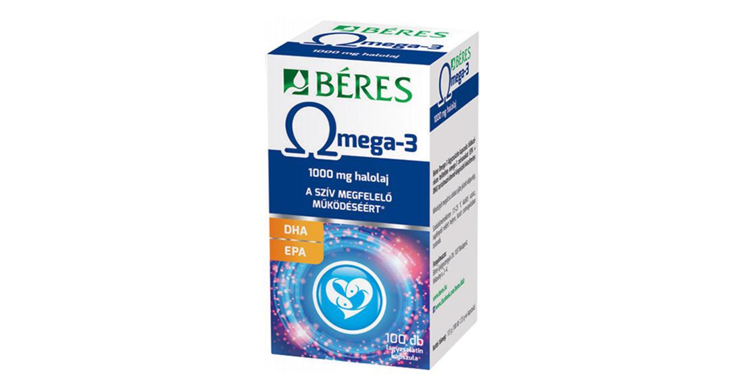 Béres Omega 3 1000 Mg Halolaj Lágyzselatin Kapszula 100x Béres Napi