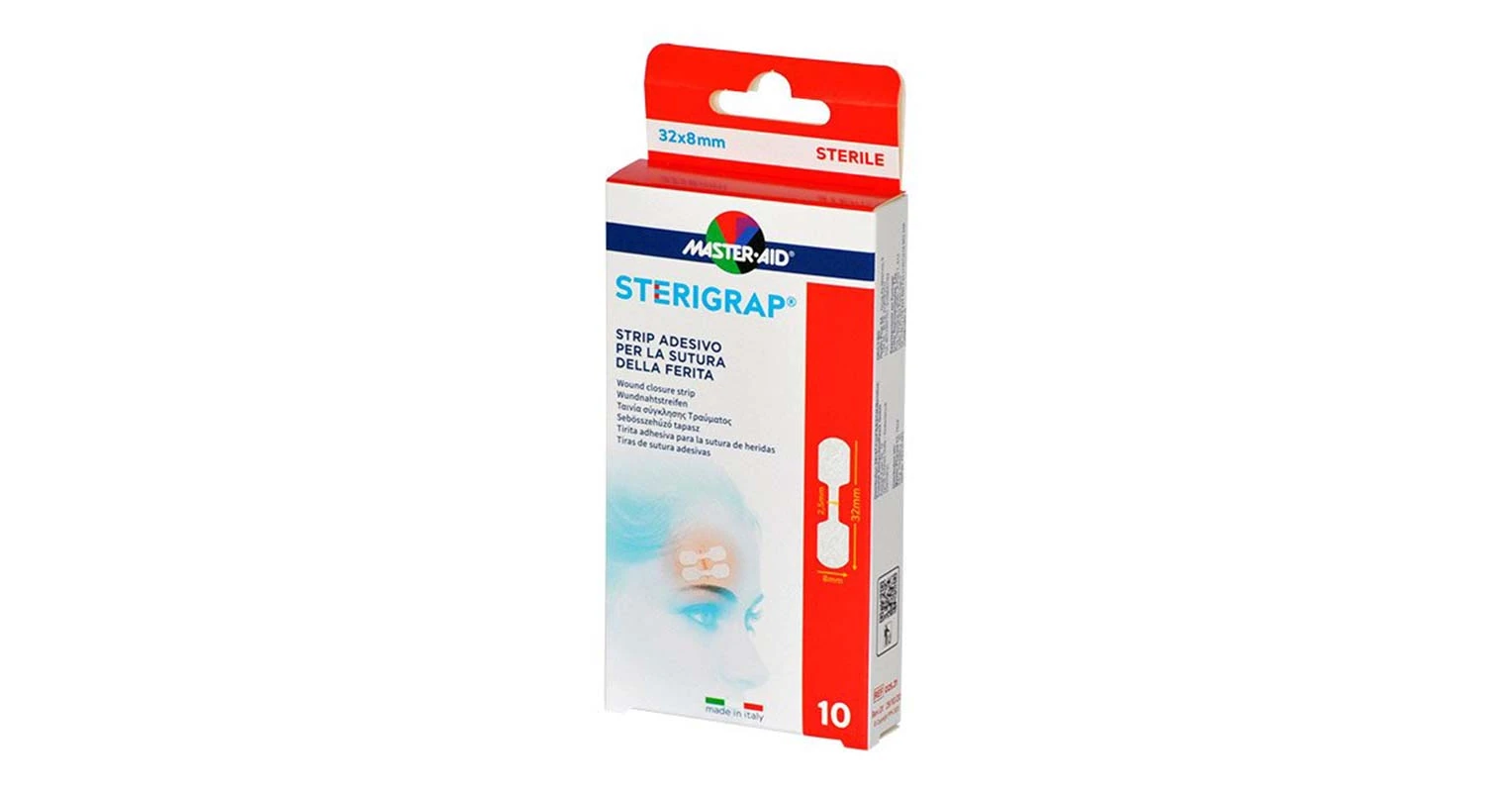Master-Aid Sterigrap sebösszehúzó tapasz 32x8mm 10x | Master-Pharma Kft ...