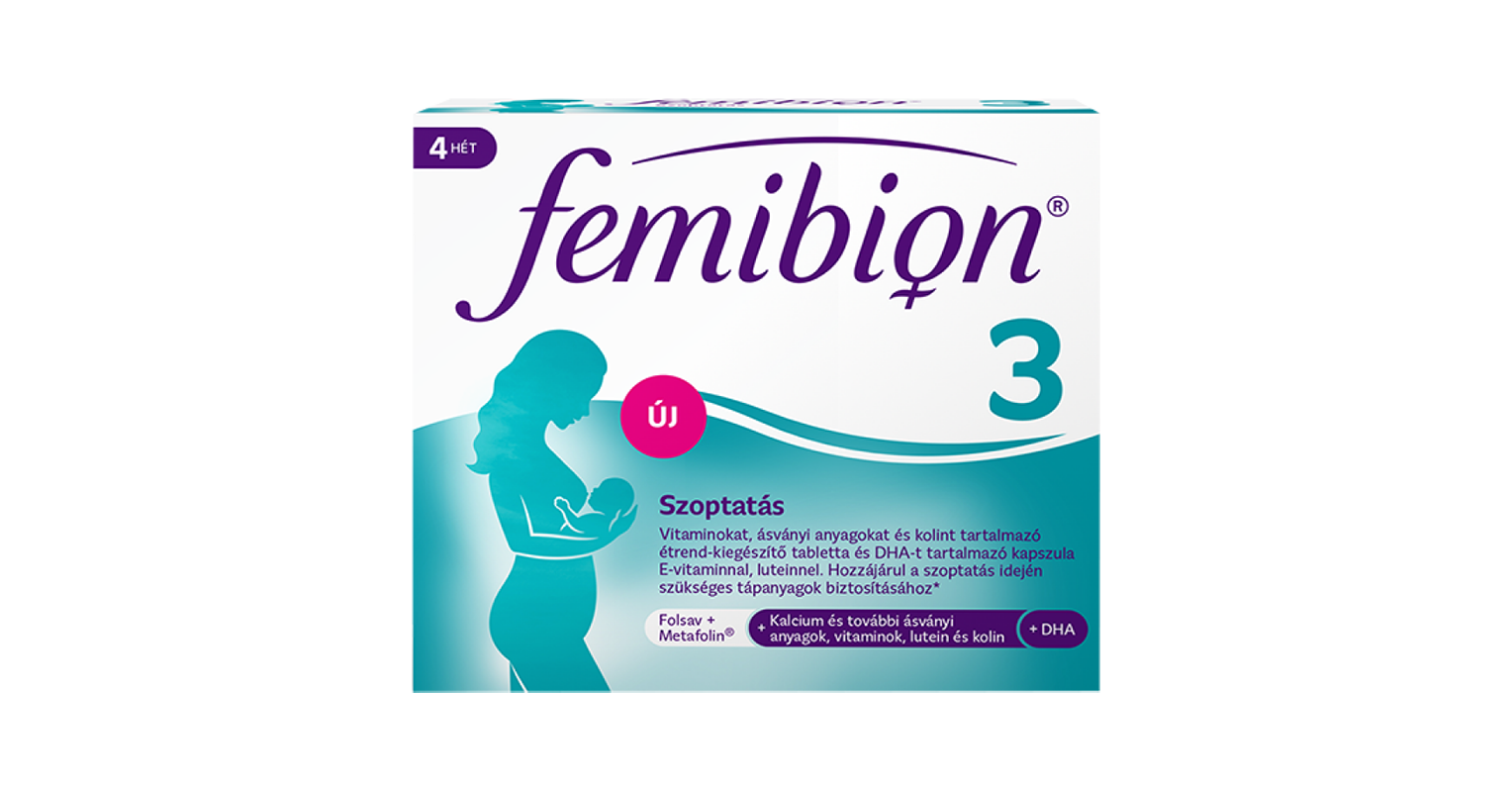 Femibion 3 Szoptatás filmtabletta és kapszula 28x+28x - Merck - Napi ...