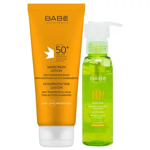 Babé felnőtt fényvédő tej SPF50+ +Aloe Vera gél 200ml+90ml