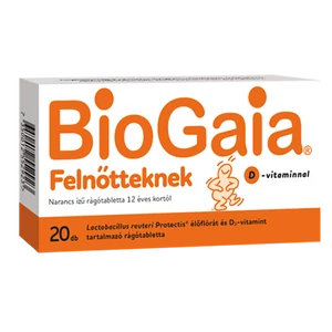 BioGaia Protectis Felnőtteknek rágótabletta 20x