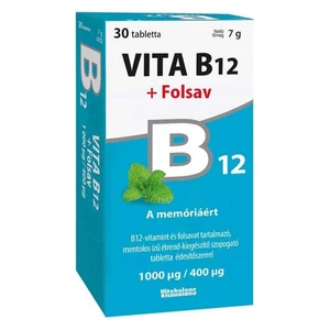 Vita B12 +folsav szopogató tabletta 30x