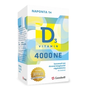 Goodwill D3-Vitamin 4000NE rágótabletta 90x