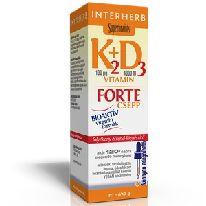 Interherb K2 D3 vitamin Forte csepp 20ml
