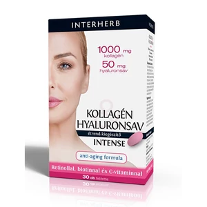 Interherb Kollagén &amp;amp; Hyaluronsav Szépségformula Intense tabletta 30x