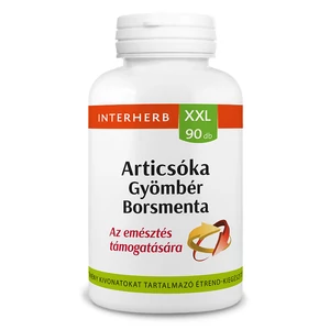 Interherb XXL Articsóka gyömbér borsmenta kapszula 90x