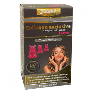 JutaVit Collagen Exclusive + Hialuronsav cukormentes gumivitamin 60x