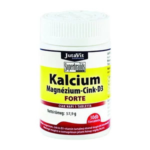 JutaVit Kalcium-Magnézium-Cink-D3 Forte tabletta 30x