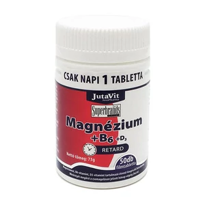 JutaVit Magnézium 250mg +B6 nyújtott kioldódással 50x
