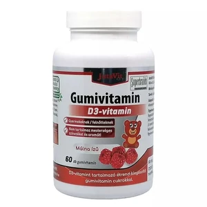 JutaVit D3-vitamin Gumivitamin málna ízű 60x