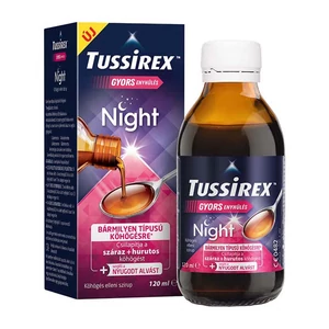 Tussirex Night szirup köhögésre 120ml