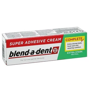 Blend-A-Dent Extra Stark Neutral semleges ízű műfogsorrögzítő krém 47g
