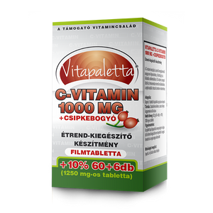 Vitapaletta C-vitamin 1000 Mg + Csipkebogyó filmtabletta 66x
