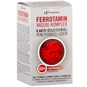 Innopharm Ferrotamin Vas III komplex rágótabletta  feketeribizli ízben 60x