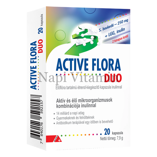 Active Flora Duo kapszula 20x - KÖZELI LEJÁRAT