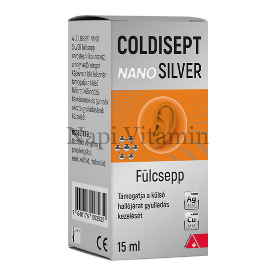 Coldisept NanoSilver fülcsepp 15ml