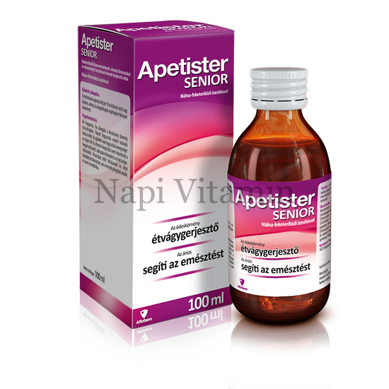 Apetister Senior oldat málna-feketeribizli 100ml