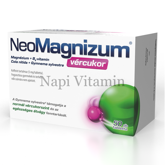 NeoMagnizum Vércukor tabletta 50x