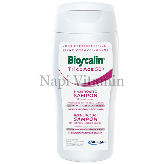 Bioscalin TricoAge 50+ Hajerősítő sampon ritkuló hajra 200ml