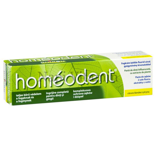 Homéodent Citrom ízű fogkrém 75ml Homéodent Citrom ízű fogkrém 75ml
