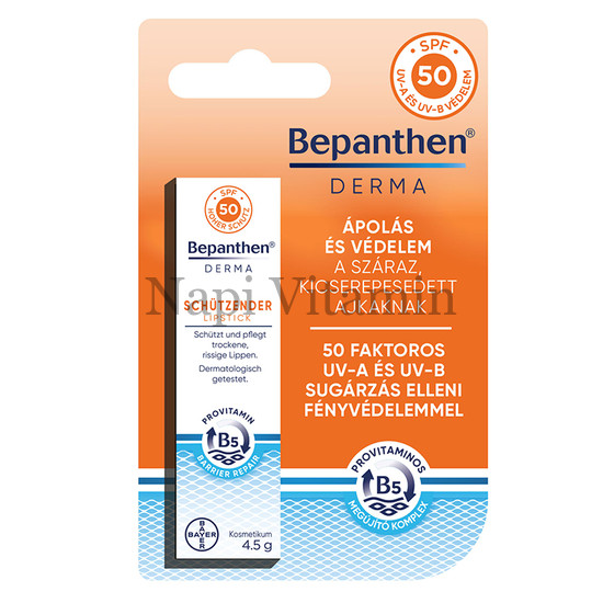 Bepanthen Derma Ajakápoló stift F50 4,5g