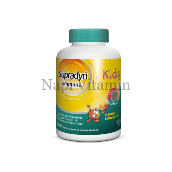 Supradyn Immune Kids gumivitamin narancs-eper ízű 100x