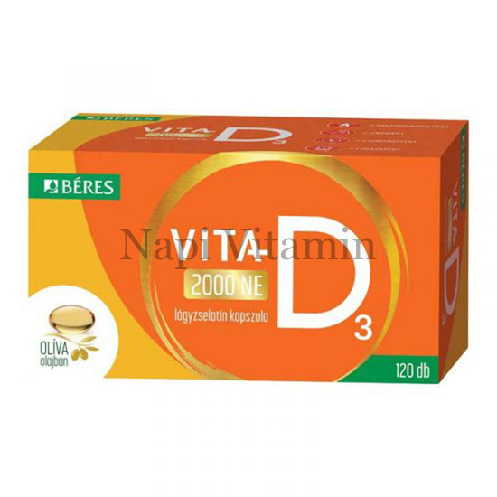 Béres Vita-D3 2000NE lágyzselatin kapszula 120x