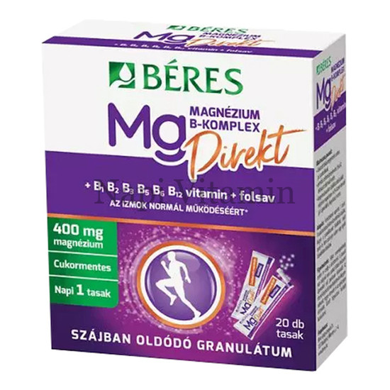 Béres Magnézium B-Komplex Direkt granulátum 20x