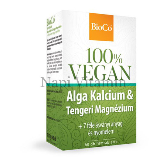 BioCo 100% Vegan Alga Kalcium & Tengeri Magnézium filmtabletta 60x BioCo 100% Vegan Alga Kalcium & Tengeri Magnézium filmtabletta 60x
