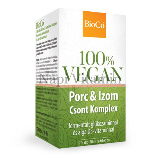 BioCo 100% Vegan Porc & izom csont komplex filmtabletta 90x