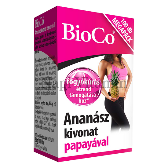 BioCo Ananász + Papaya tabletta 100x