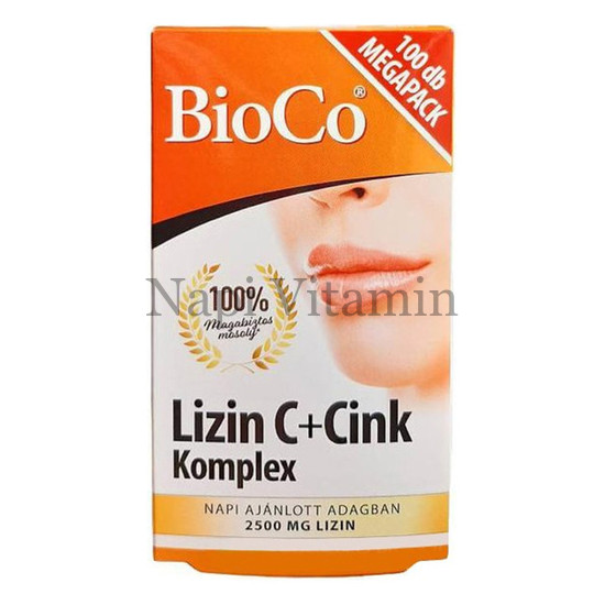 BioCo Lizin C+Cink Komplex tabletta 100x