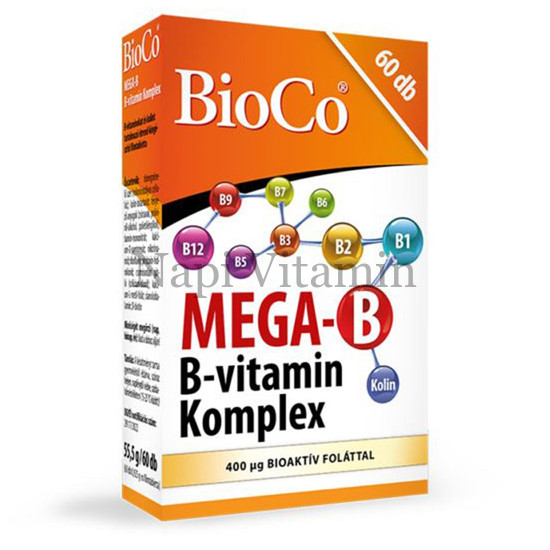 BioCo Mega-B B vitamin Komplex filmtabletta 60x