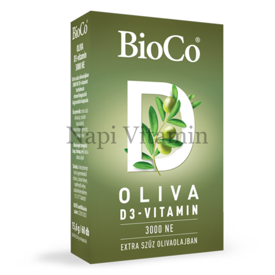 BioCo Oliva D3 3000NE lágy kapszula 60x