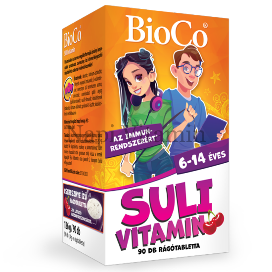 BioCo Suli vitamin cseresznyés rágótabletta 90x