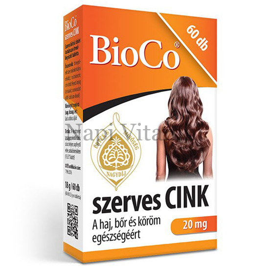 BioCo Szerves Cink tabletta 60x