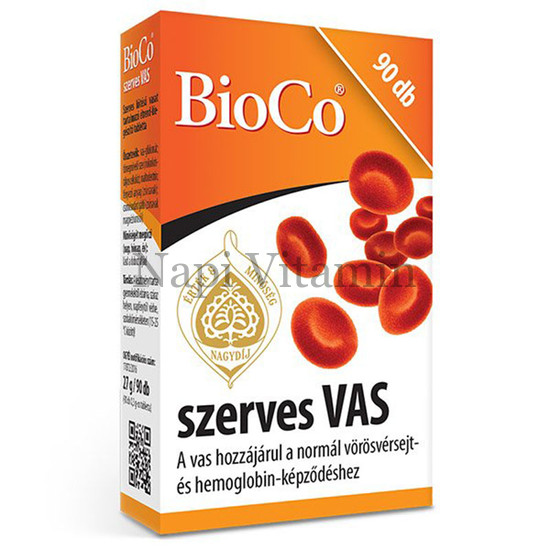 BioCo Szerves Vas tabletta 90x