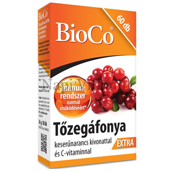 BioCo Tőzegáfonya Extra tabletta 60x