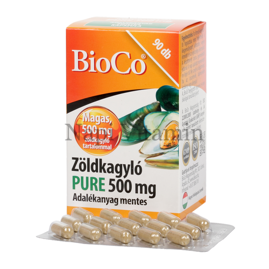 BioCo Zöldkagyló PURE 500mg kapszula 90x
