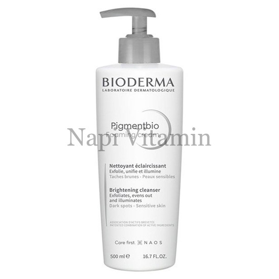 BIODERMA Pigmentbio Foaming Cream habzó krémlemosó 500ml BIODERMA Pigmentbio Foaming Cream habzó krémlemosó 500ml