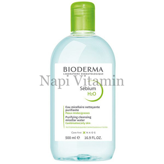 BIODERMA Sébium H2O arc- és sminklemosó 500ml