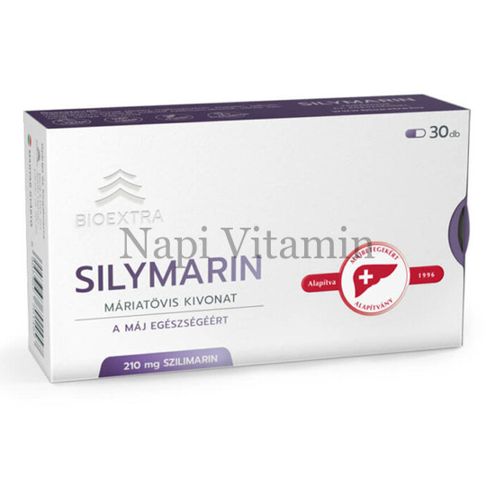 Bioextra Silymarin Máriatövis kivonat tartalmú kapszula 30x
