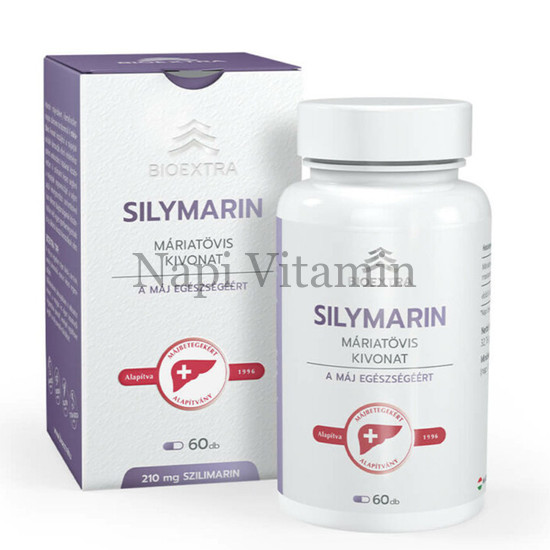 Bioextra Silymarin Máriatövis kivonat tartalmú étrend-kiegészítő kapszula 60x