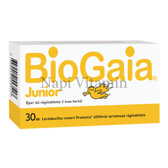 BioGaia Protectis Junior rágótabletta eper ízű 30x