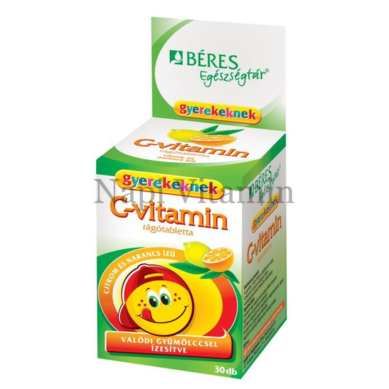 Béres C-vitamin rágótabletta gyermekeknek 30x