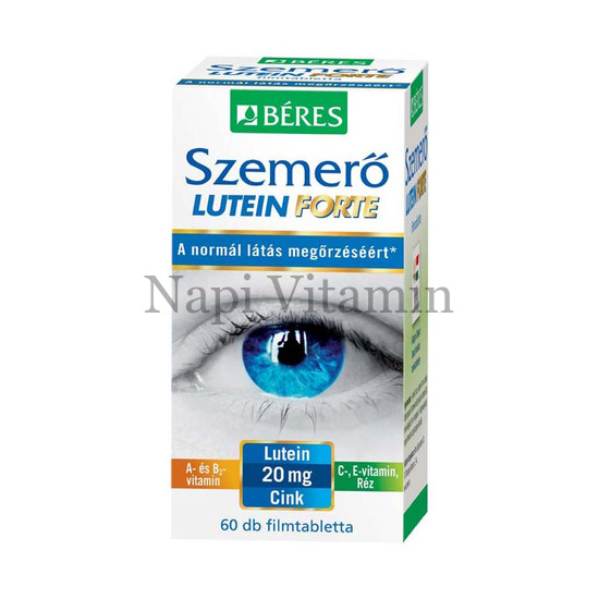 Béres Szemerő Lutein Forte étrendkiegészítő filmtabletta 60x Béres Szemerő Lutein Forte étrendkiegészítő filmtabletta 60x