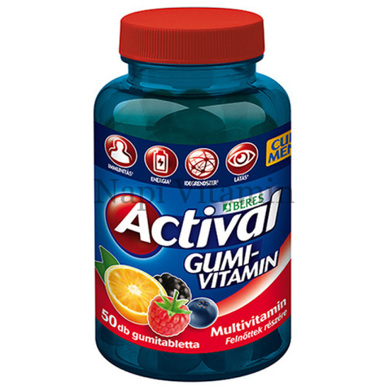 Actival Felnőtt gumivitamin 50x