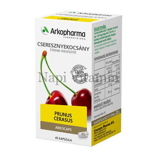 Arkocaps Cseresznyekocsány kapszula 45x