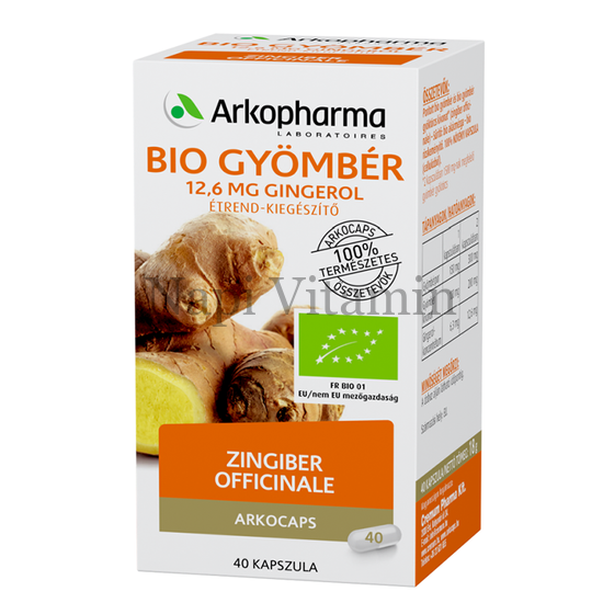 Arkocaps Bio Gyömbér kapszula 40x