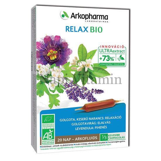 Arkofluids Bio Relax ivóampulla 20x
